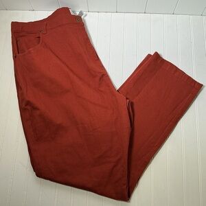 Mainstreet Blues Stretch Women's Pants Plus Size 28T Straight Leg Burnt Orange